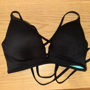 Shade & Shore Black Strappy Bikini